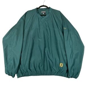 FootJoy Dark Green Golf Sports Outdoor Athleisure Pullover Windbreaker Jacket XL